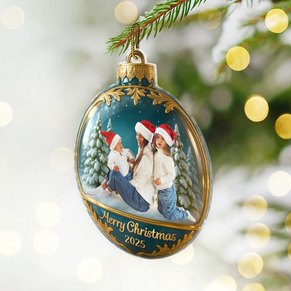 Custom Photo Family Together - Personalized Custom Shaped Acrylic Ornament