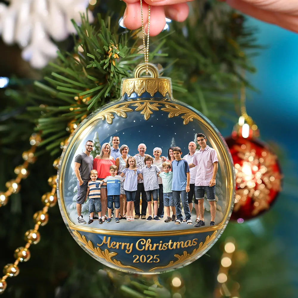 Custom Photo Family Together - Personalized Custom Shaped Acrylic Ornament