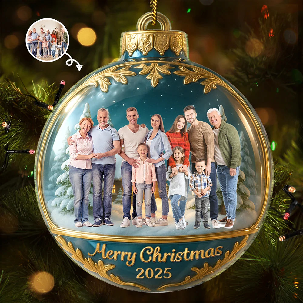 Custom Photo Family Together - Personalized Custom Shaped Acrylic Ornament