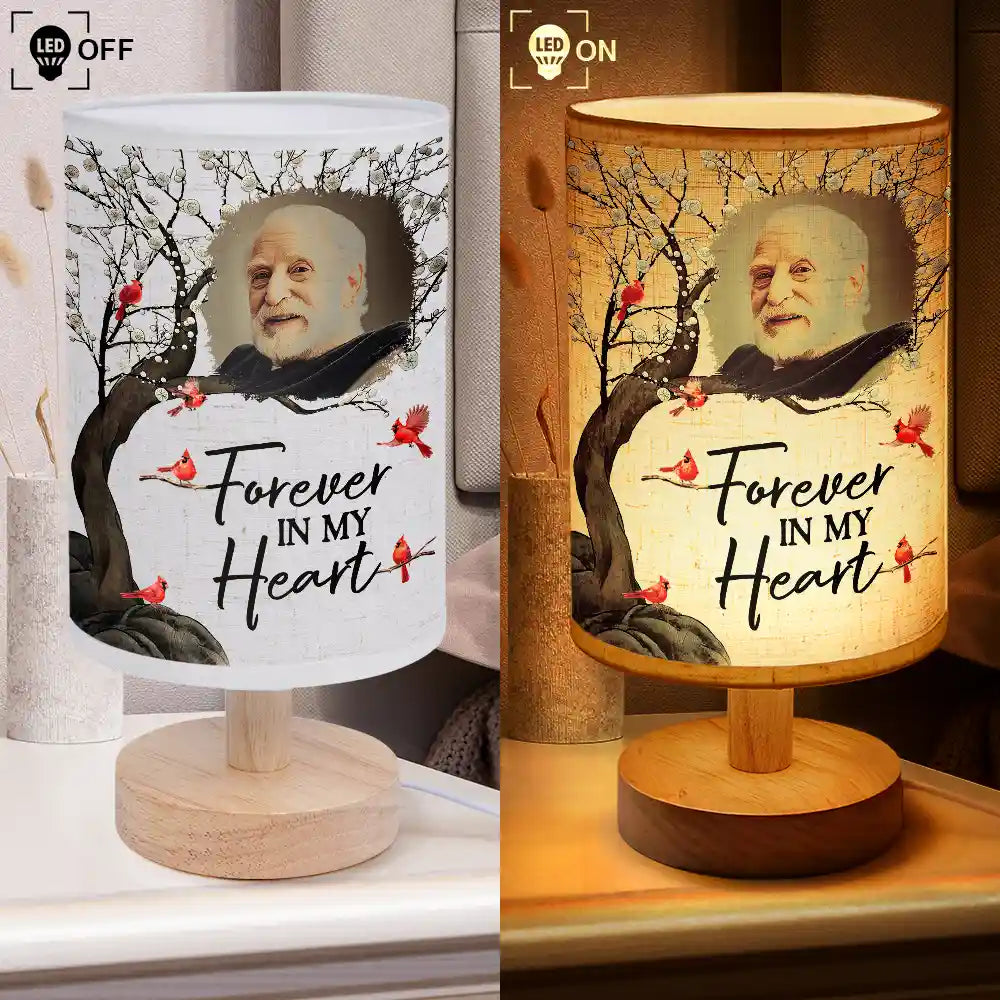 Custom Photo When You Miss Me Have No Fear Memorial - Personalized Fabric Lamp