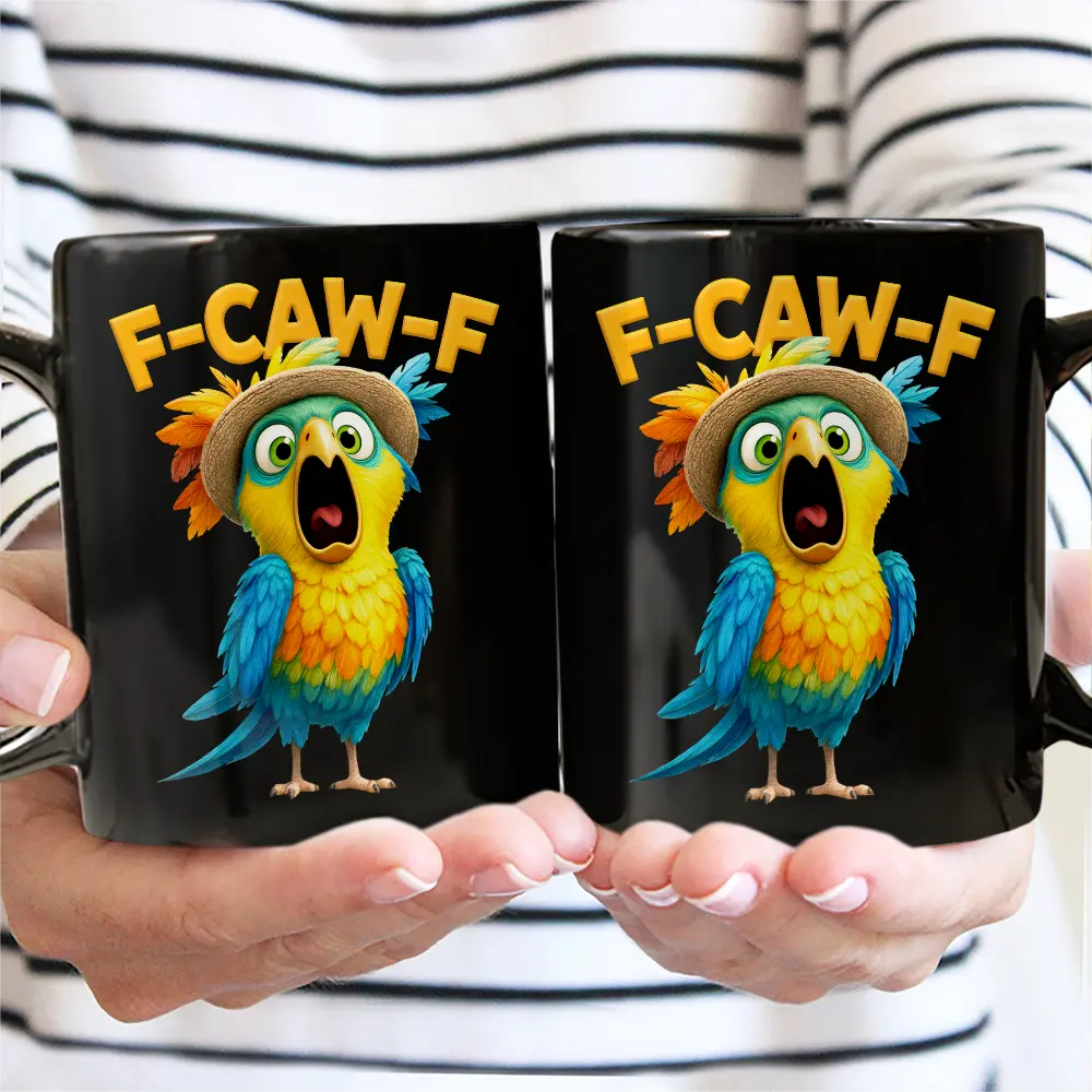 Funny Chicken F-Caw-F - Personalized Mug