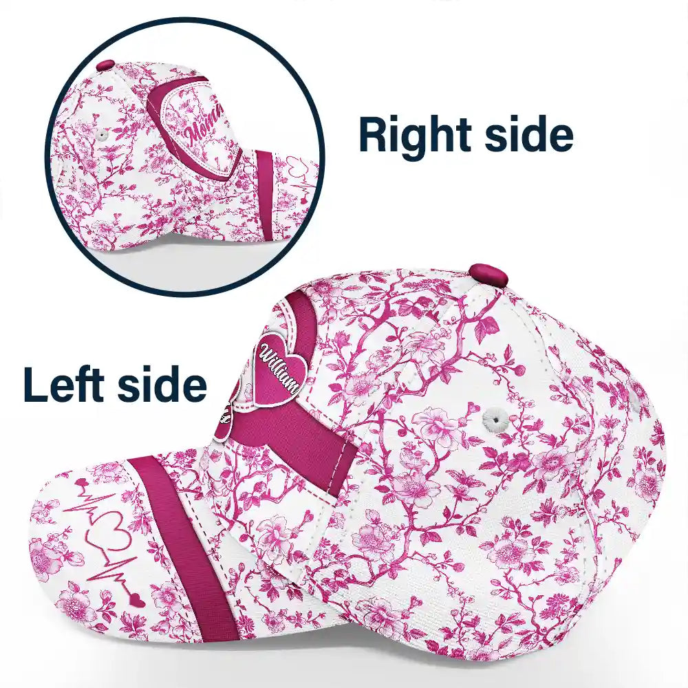 Grandma Mom Toile De Jouy - Personalized Classic Cap