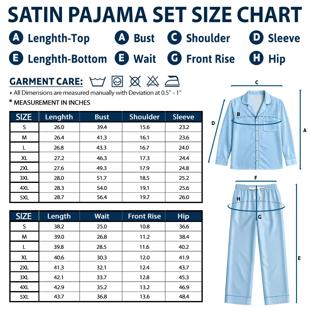 This Grandma Mom Belongs To Kids Pet - Personalized Satin Pajama Set