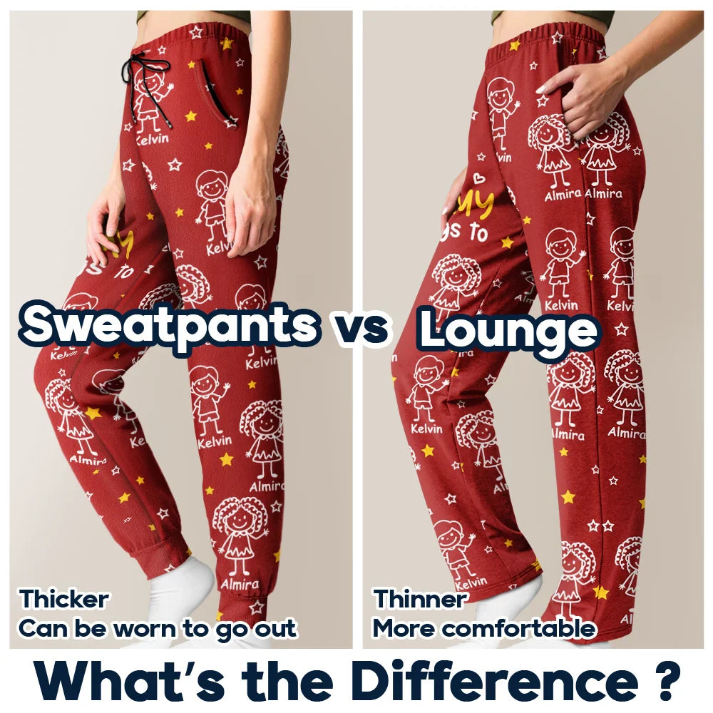 This Grandpa Dad Belongs To Kids Pet - Personalized Pajama Pants