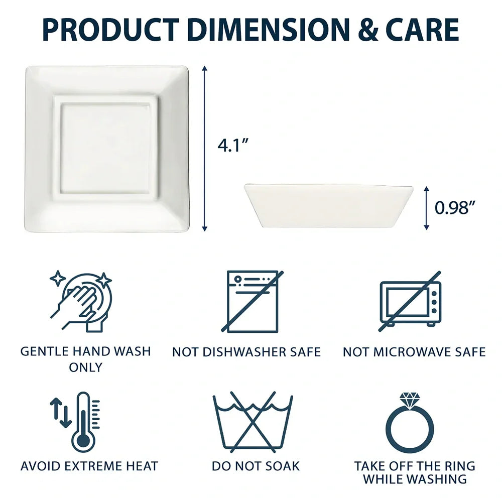 Toile De Jouy Birth Flower Grow An Old Friend - Personalized Ring Dish